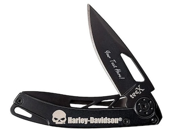 Personalized Harley-Davidson Pocket Knife – Custom Engraved Motorcycle Tool Gift