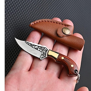Personalized Small Keychain Pocket Knife Custom Engraved Pocket Knife Knives Box Cutter for Him Men Husband Her Women Boyfriend Birthday Son
