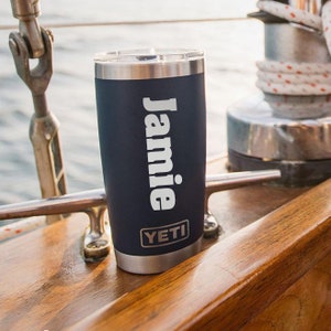 Personalized YETI Tumbler Cup Rambler Mug Custom Engraved Groomsmen Gift for Him Dad Men Wedding Graduation Teacher Boyfriend Birthday Son