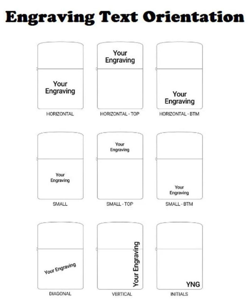 Personalized ZIPPO LIGHTERS for Men Lighter Custom Engraved Etsy