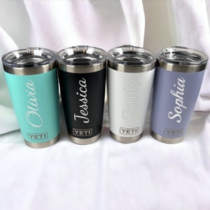 Personalized YETI Tumbler Cup Rambler Mug Custom Engraved Groomsmen Gift for Him Dad Men Wedding Graduation Teacher Boyfriend Birthday Son