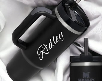 Personalized STANLEY MUG CUP Travel Tumbler Handmade Bridesmaid Birthday Gift for Her Mom Women Graduation Teacher Bridal Custom Engraved