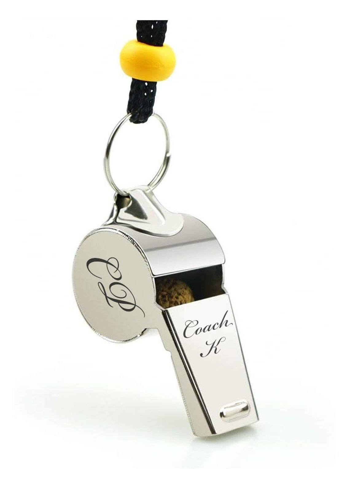 Custom Engraved Coaches Whistle Stainless Steel Team Football Etsy