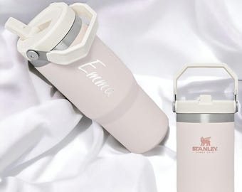 Personalized STANLEY MUG CUP Travel Tumbler Handmade Bridesmaid Birthday Gift for Her Mom Women Graduation Teacher Bridal Custom Engraved