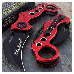 Custom Personalized CS2 Pocket Knife Karambit CSGO Skin Knive Handmade Counter Strike Gamer Birthday Gift for Him Men Boyfriend Christmas