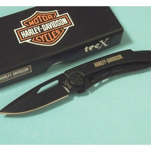 Personalized HARLEY DAVIDSON Pocket Knife Motorcycle Bikes Biker Groomsmen Gift for Him Dad Men Husband Boyfriend Grandpa Birthday Christmas