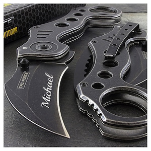 Custom Personalized CS2 Pocket Knife Karambit CSGO Skin Knive Handmade Counter Strike Gamer Birthday Gift for Him Men Boyfriend Christmas