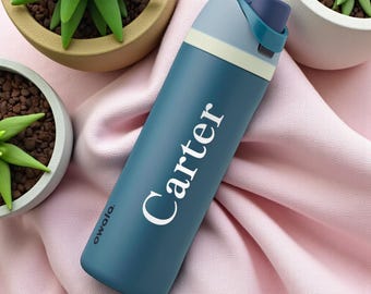 Personalized Owala Water Bottle FreeSip Handmade Bridesmaid Birthday Gift for Her Mom Women Graduation Teacher 24oz Custom Engraved
