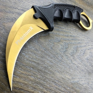 Custom Personalized CS2 Pocket Knife Karambit CSGO Skin Knive Handmade Counter Strike Gamer Birthday Gift for Him Men Boyfriend Christmas