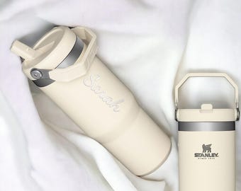 Personalized STANLEY MUG CUP Travel Tumbler Handmade Bridesmaid Birthday Gift for Her Mom Women Graduation Teacher Bridal Custom Engraved