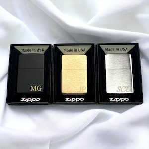 Personalized ZIPPO LIGHTERS for Men Women Custom Engraved Groomsmen Gift for Him Dad Men Husband Wedding Cool Boyfriend Birthday Grandpa Son