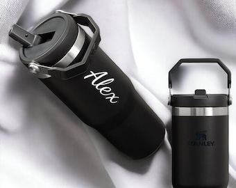 Personalized STANLEY MUG CUP Travel Tumbler Handmade Bridesmaid Birthday Gift for Her Mom Women Graduation Teacher Bridal Custom Engraved