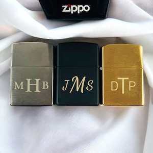 Personalized ZIPPO LIGHTERS for Men Women Custom Engraved Groomsmen Gift for Him Dad Men Husband Wedding Cool Boyfriend Birthday Grandpa Son