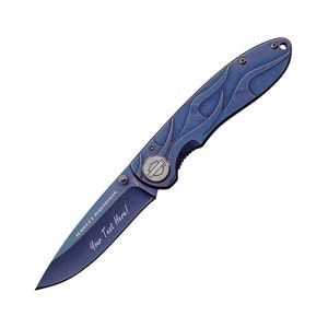 Personalized HARLEY DAVIDSON Pocket Knife Motorcycle Bikes Biker Groomsmen Gift for Him Dad Men Husband Boyfriend Grandpa Birthday Christmas