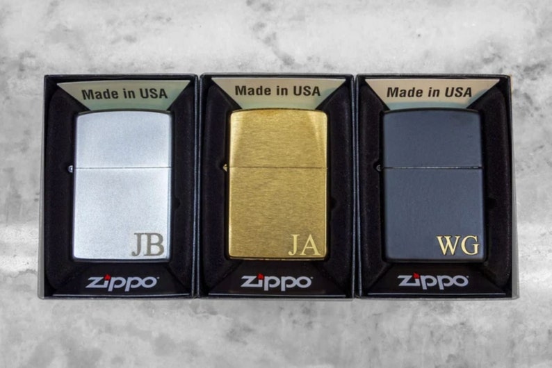 Personalized ZIPPO LIGHTERS for Men Lighter Custom Engraved Etsy
