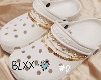 Clog Chain Charms Shoe Chains Ornaments Chain Accessories for Clogs for Girls Adult Teens Women Decoration Birthday Gift