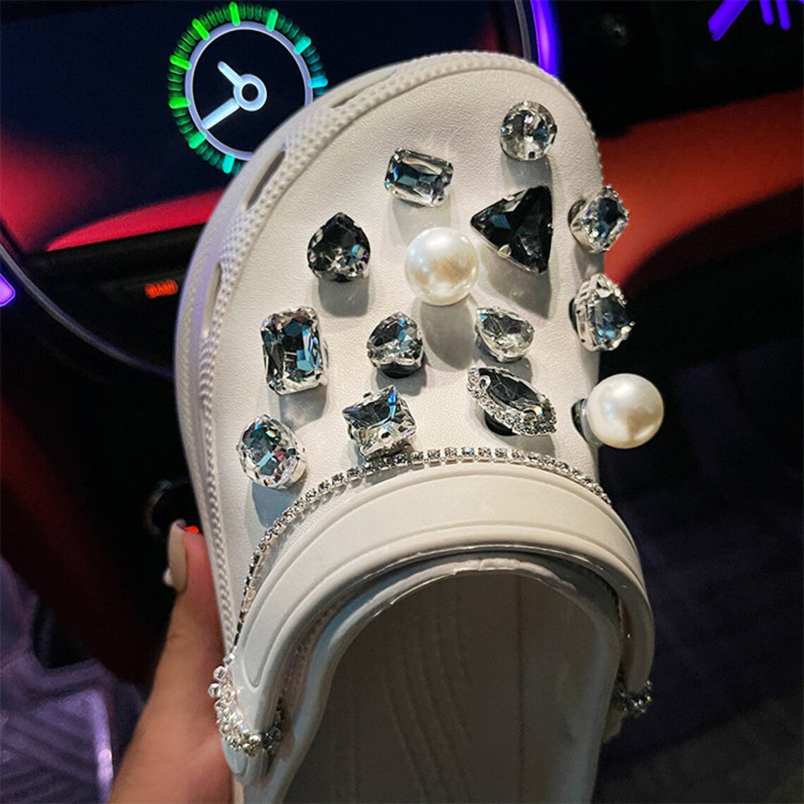 Croc Charms Set of 30 Designer Bling Jewelry Rhinestone Etsy