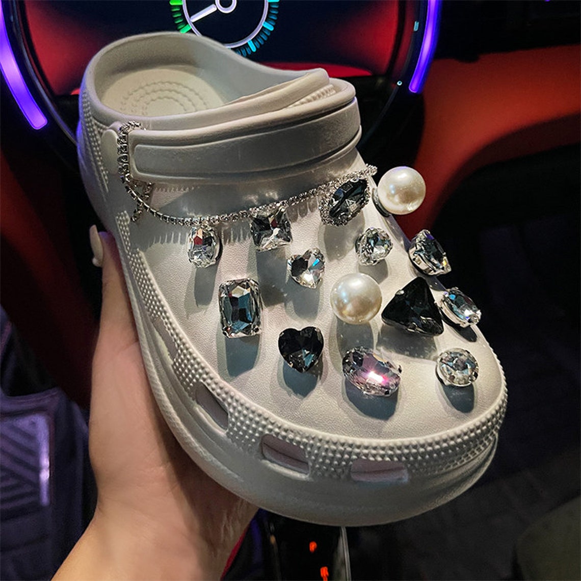 Croc Charms Set of 30 Designer Bling Jewelry Rhinestone Etsy