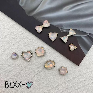 Adornos de diamantes para zapatos: accesorios de aleación de mariposa y corazón para hacer tú mismo