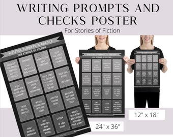 Poster | Writing Prompts and Checks | Gray tone