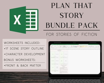 Excel Plan That Story Bundle Pack for Fictional Stories