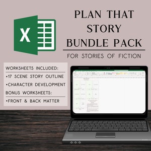 Excel Plan That Story Bundle Pack for Fictional Stories