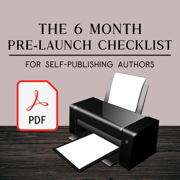 Die 6-monatige Pre-Launch-Checkliste für Self-Publishing-Autoren