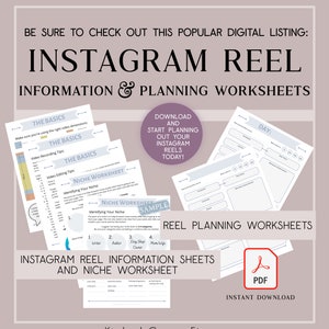 Instagram Post Planner PDF Worksheet image 10