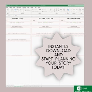 Excel 17 Scene Story Outline Worksheets image 3