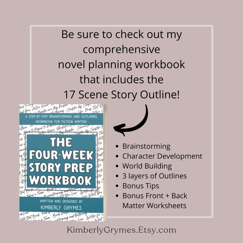 PDF 17 Scene Story Outline Worksheets - Etsy