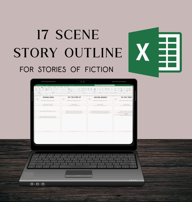 Excel 17 Scene Story Outline Worksheets image 1