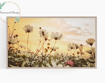 Samsung Frame TV Art of Spring Wildflowers, Flowers TV Art, Spring Floral Digital Art, Frame TV Art, Digital Art for Frame tv