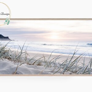 Beach Frame TV Art, Coastal Landscape, Pastel Beach, Sunset/Sunrise, Beach Grass, Seascape Frame TV Art, Digital Download