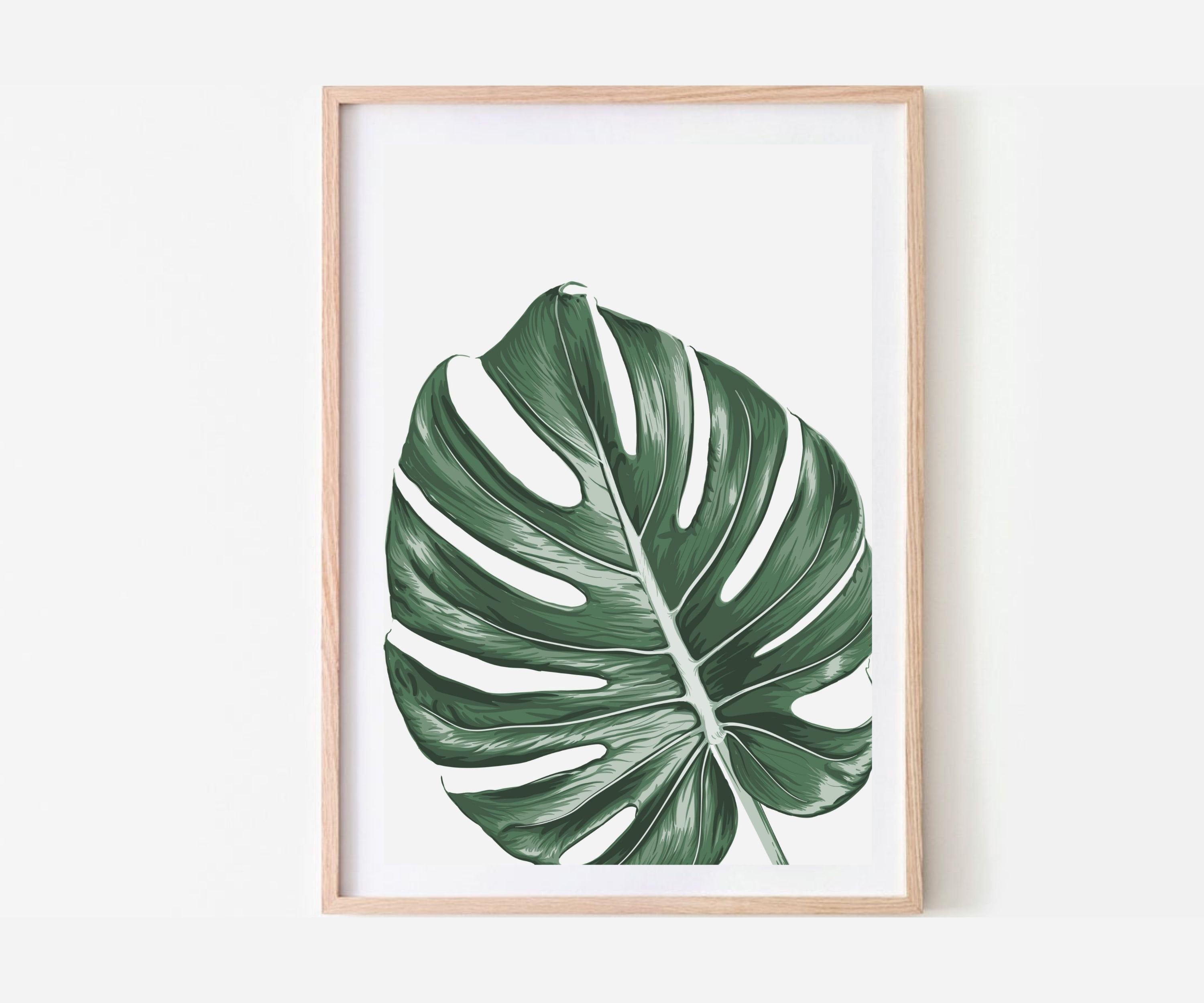 Monstera Wall Art Set of 2 Prints Monstera Art Prints Etsy Australia