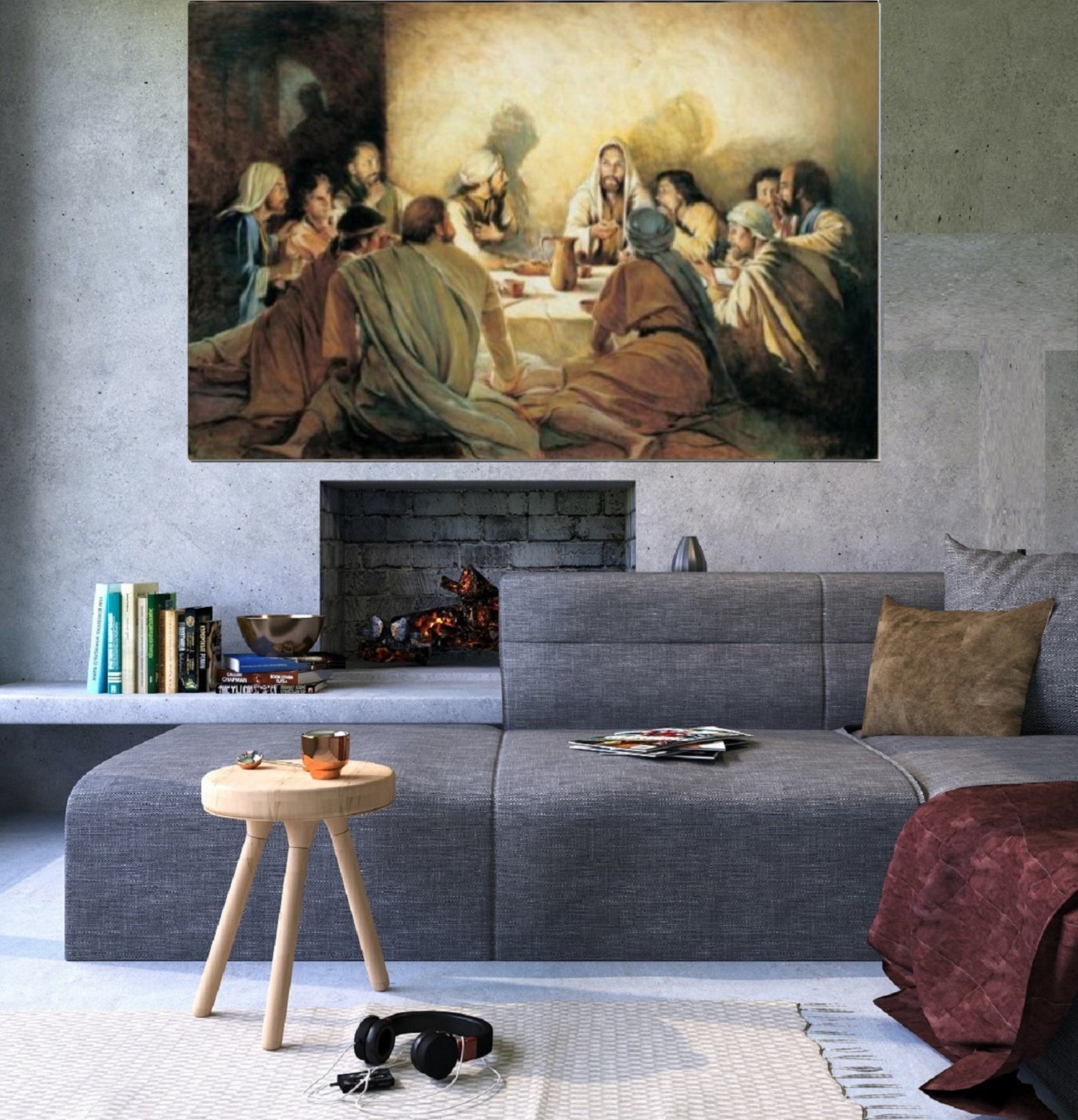 Last Supper Canvas Last Supper Wall Art Last Supper Canvas Set Etsy