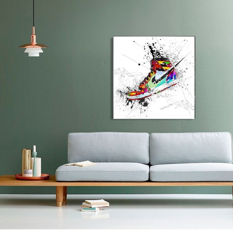 Basketball Shoes Art Canvas Print Air Jordan Sneaker Wall Art - Etsy