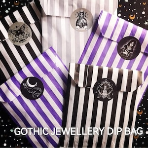 Gothic Jewellery Dip Bag - Jewellery - Accessories - Gifts - Witch - Halloween -  Bracelets - Earrings - Keyrings - Necklaces - Emo