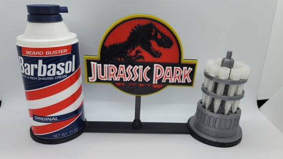Display Stand for Jurassic Park Barbasol Cryo Can