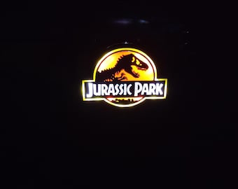 Jurassic Park Anhänger, beleuchtete Anhängeröse, benutzerdefinierte 90er Jahre Anhängeröse