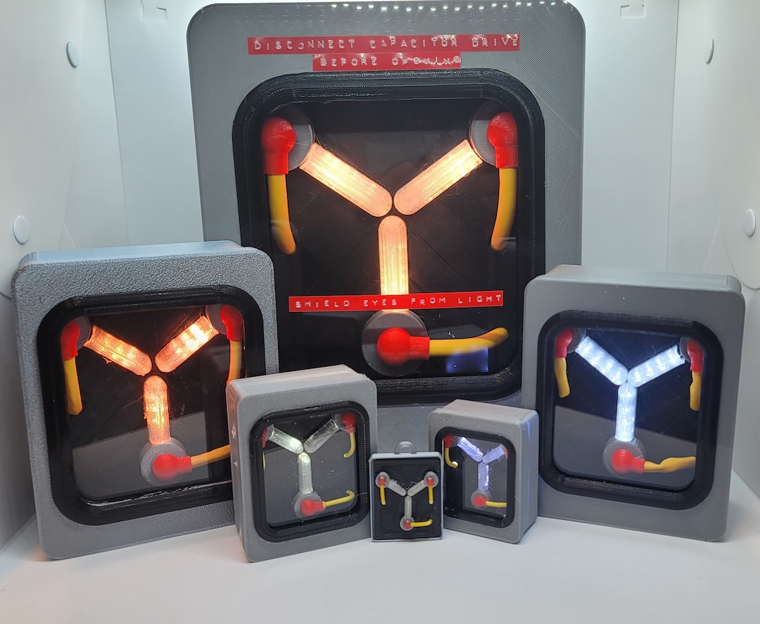 Desktop Flux Capacitor 3d Printed Replica Back to the Future Prop, PC, 12V  Car, Musical Options Available 