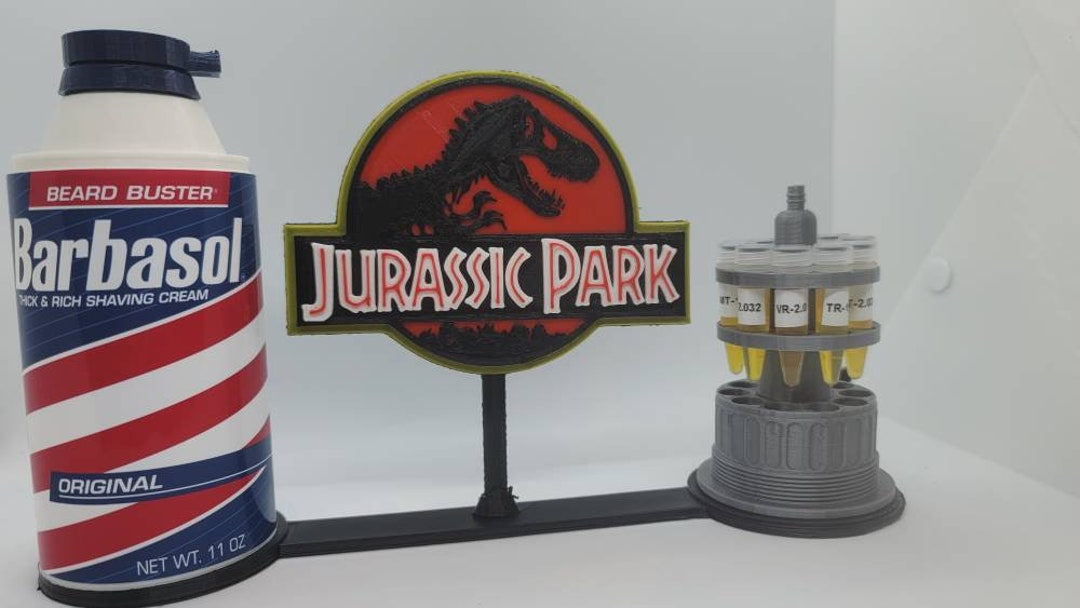 ジュラシックパーク　バーバソル缶　クライオンキャニスター　プロップレプリカ ジュラシックパーク バーバソル缶 クライオンキャニスター