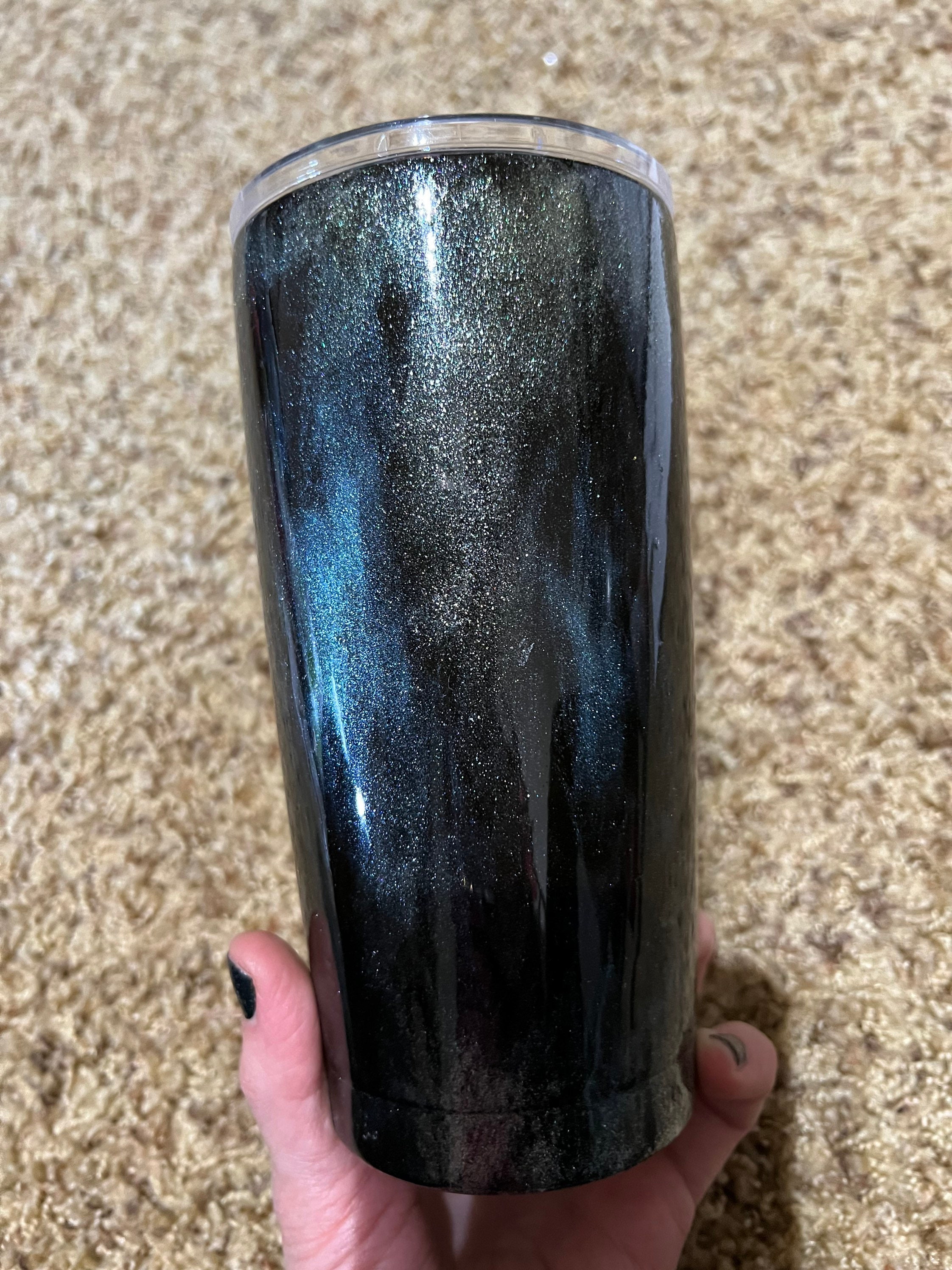 Alabama Tumbler, Made With Mica Powders, Vinyl and Waterslides