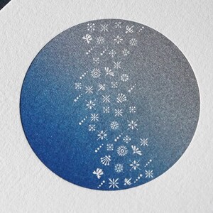 Carte Planétarium | Couleur de minuit | 3 variantes de couleurs | avec enveloppe | Graduation Fait main | Papeterie pour presse écrite | Jeu de lettres | Japon