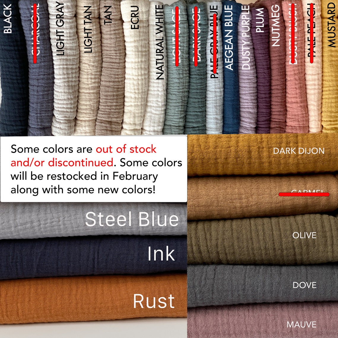 Set of 2 / THICK Gauze Kitchen TOWELS / Hand Towel 16X26 / Etsy