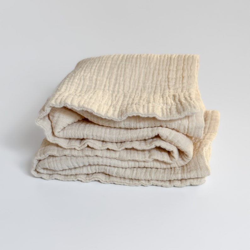 THICK 4 Layer Gauze Kitchen TOWEL Ecru Cream / Hand Towel Etsy