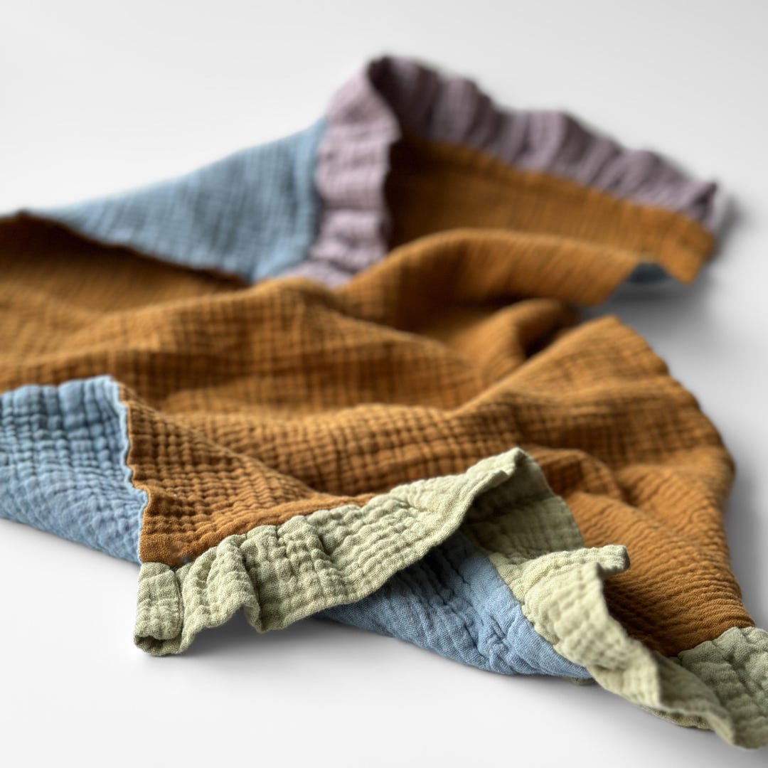 Building With Ruffles BUILD YOUR OWN Ruffle Towel - 100% Cotton 4 Ply Muslin, Many Colors ...