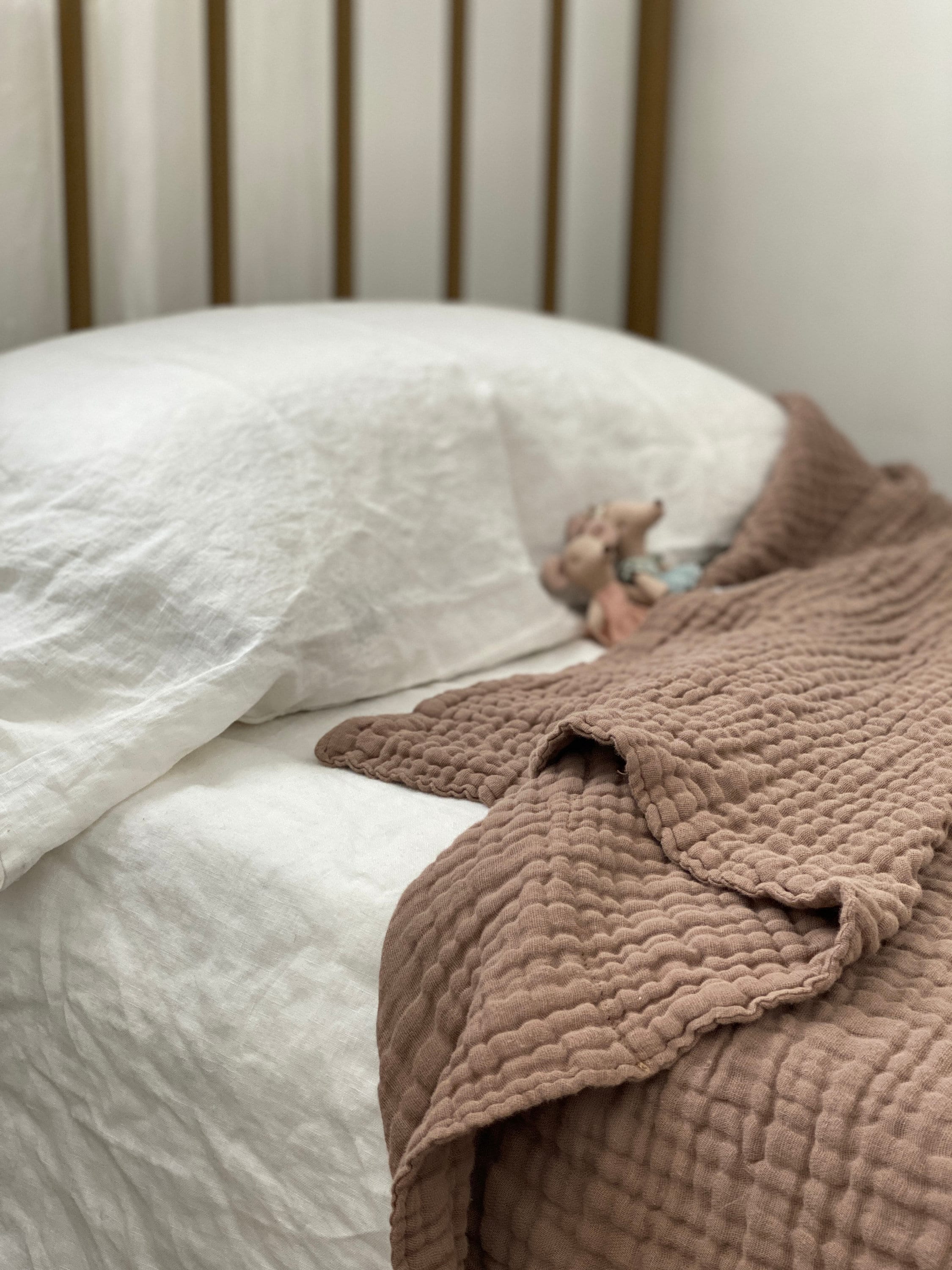 Thick Cotton Muslin Gauze Throw Blanket / Twin Cotton Coverlet Etsy