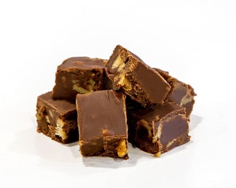 Hall's Chocolate Walnut Fudge, 1 Pound