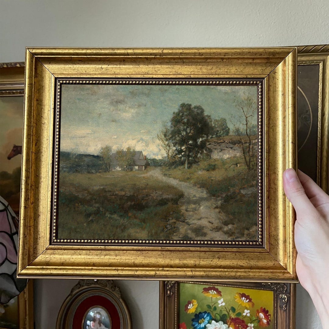 Framed Cottagecore Art Print: Moody Vintage Style Gallery Wall Decor - Etsy