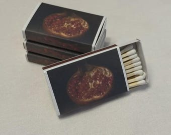 Vintage Style Pomegranate Matchbox Set Candle Match box(Set of 6)